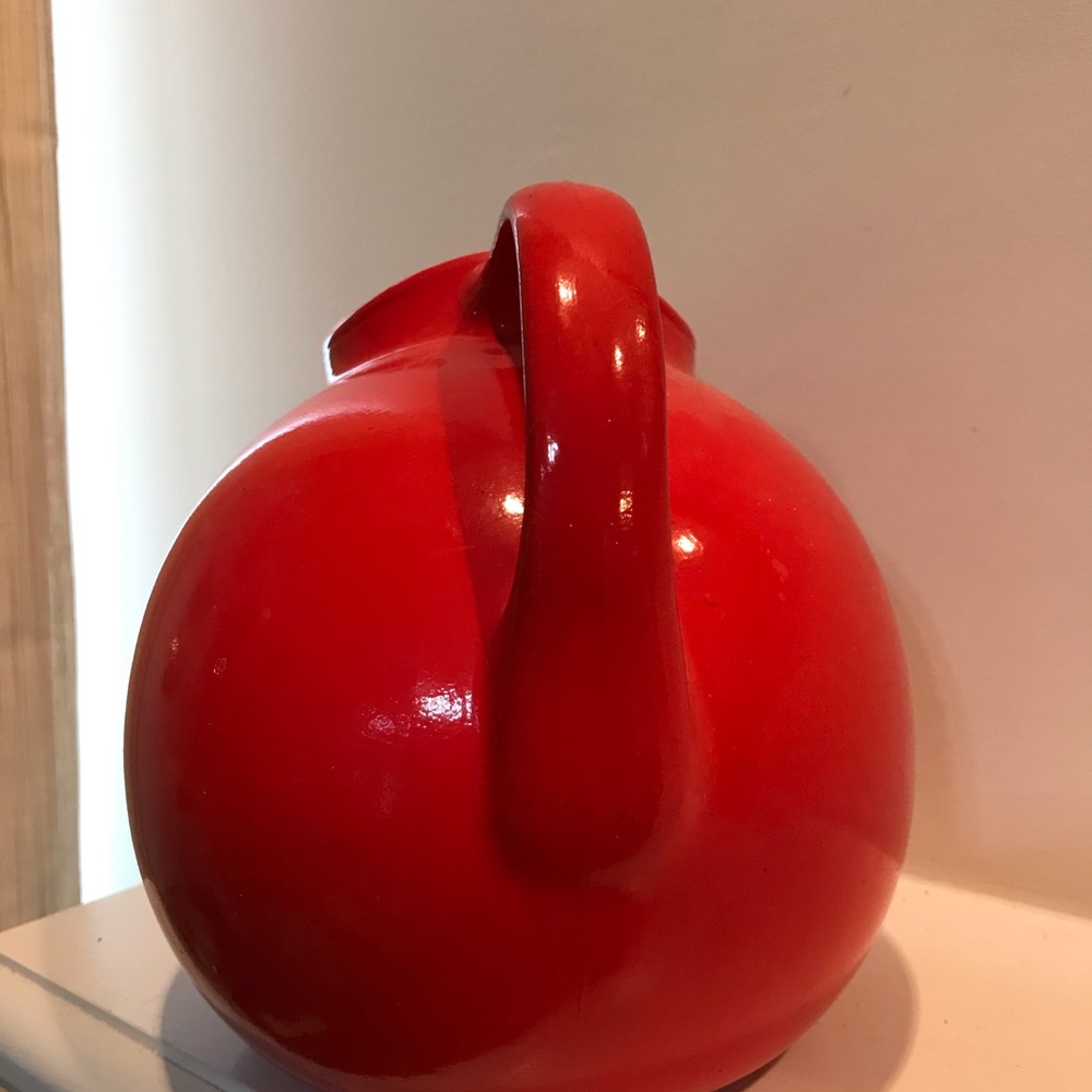 Vintage Halls China pitcher. Ice lip broken. - Picture 5 of 7
